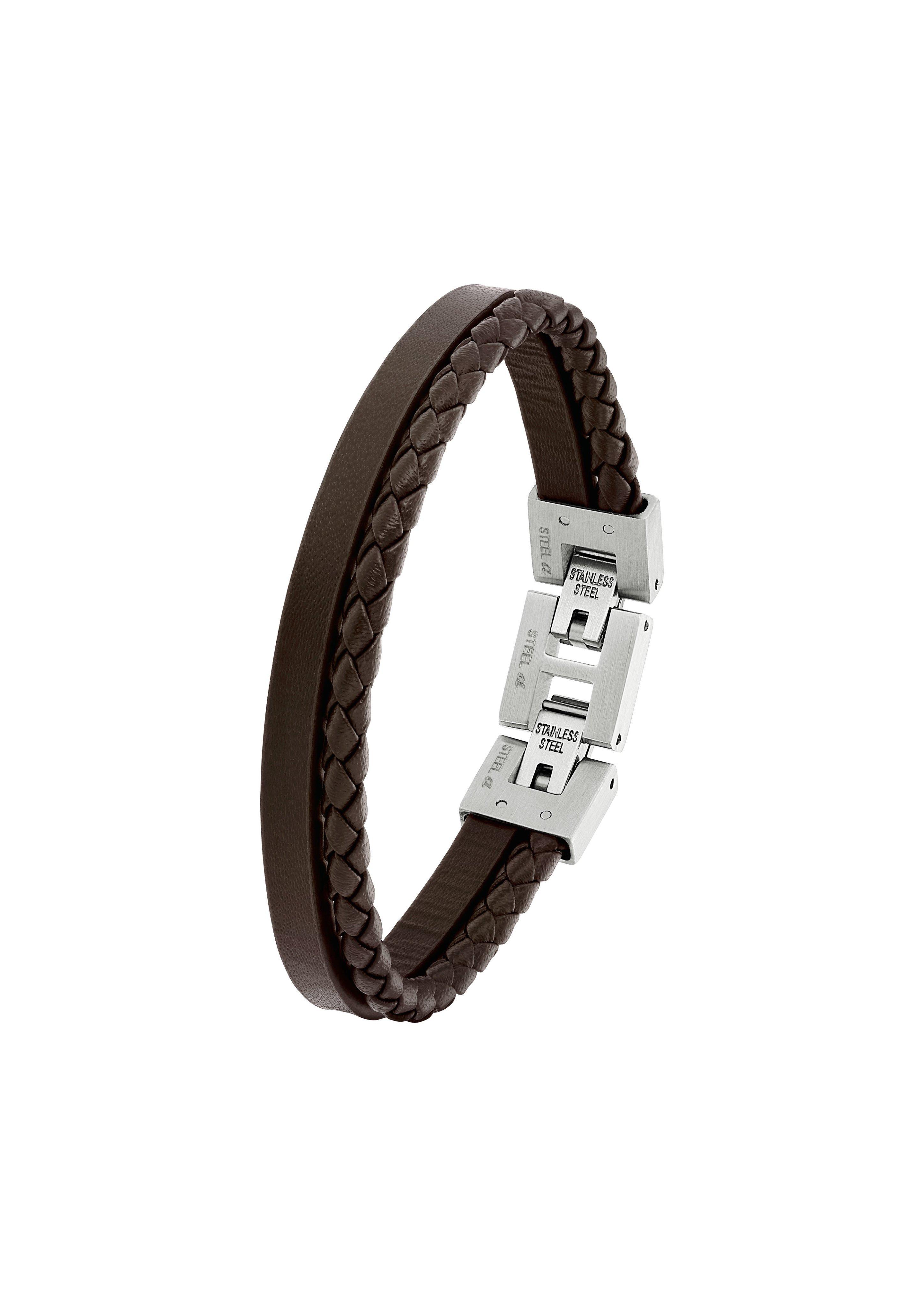 Zweireihiges Lederarmband  6009625-85B0