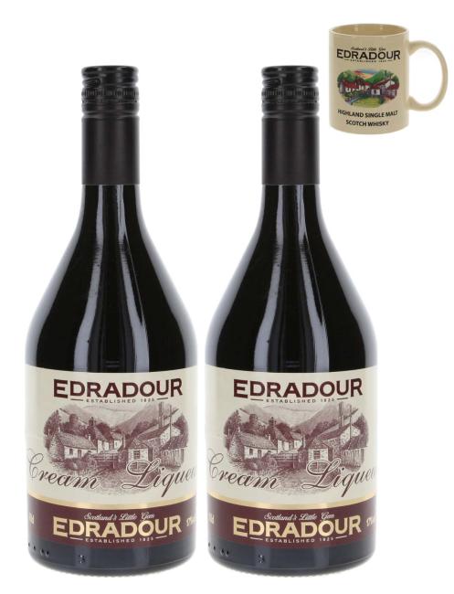 Edradour Sahnelikör 2er-Set inkl. gratis Tasse Edradour 1,4 l·17 % vol