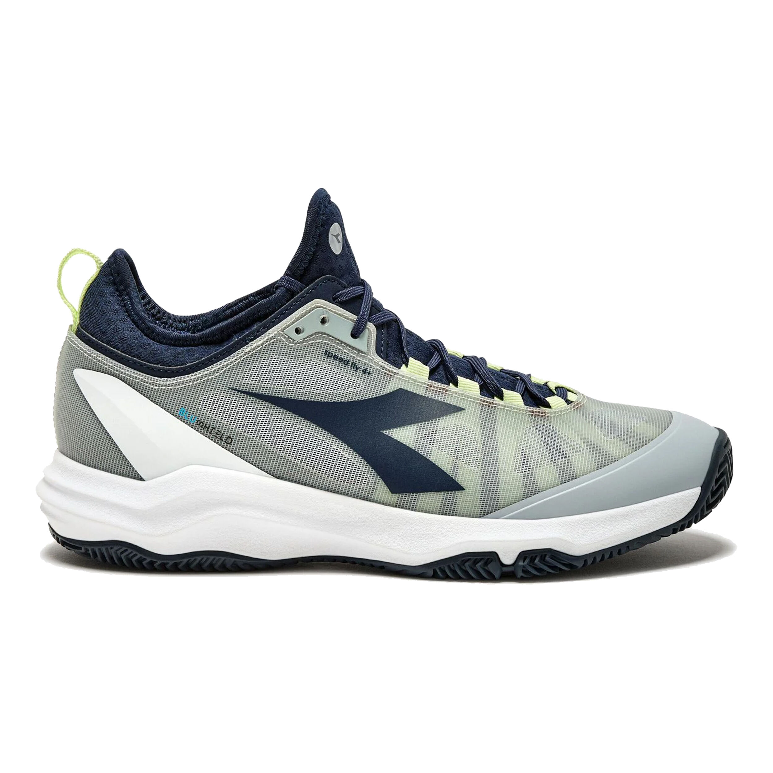 Speed Blushield Fly 4 + Sandplatzschuh Herren - Grau, Blau