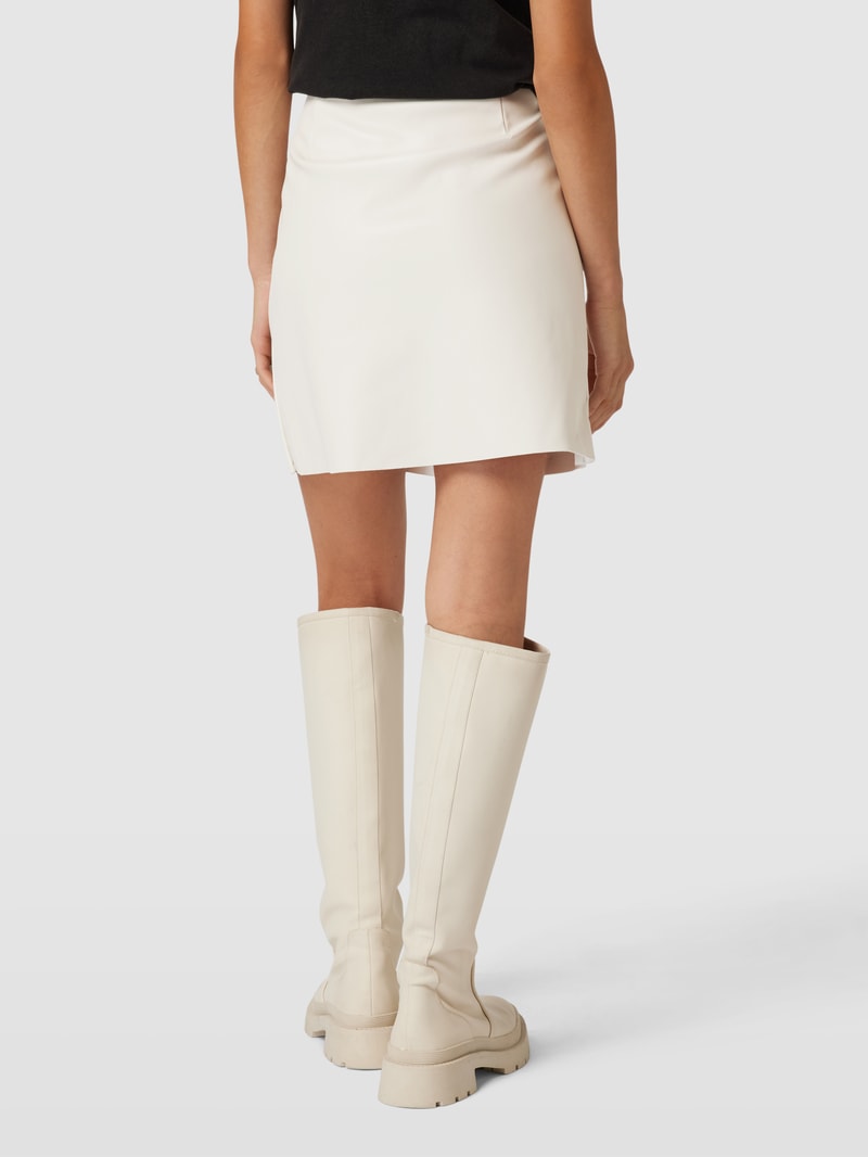Minirock mit Beinschlitz Modell 'CLARA' in offwhite