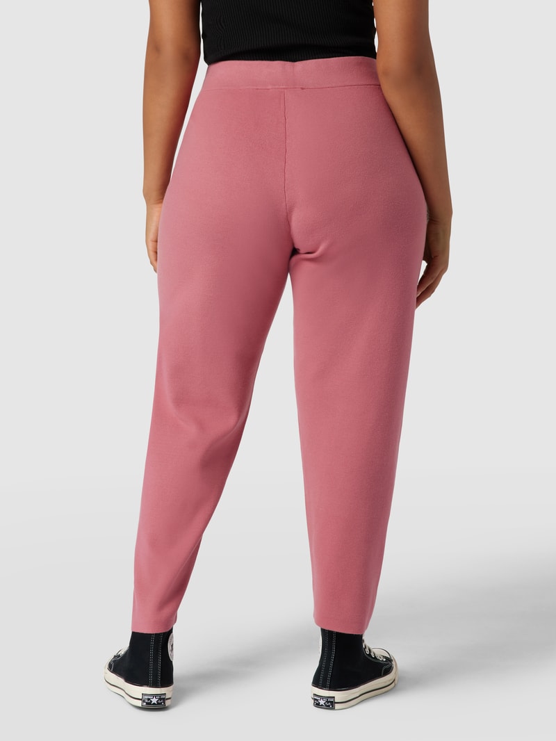 PLUS SIZE Sweatpants mit Label-Details in pink