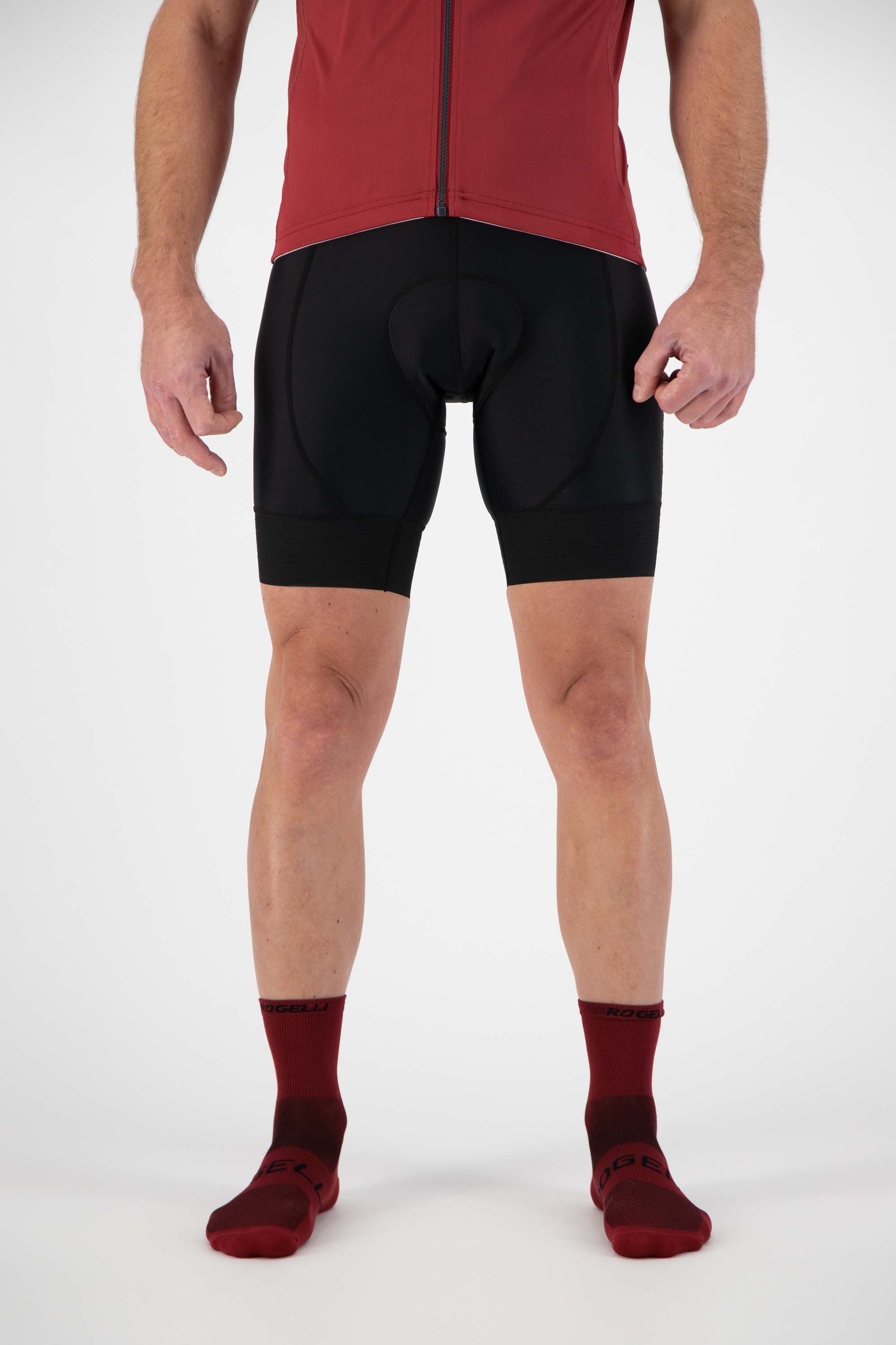 Rogelli Flex Schwarz Herren Radhose Kurz Mit Träger