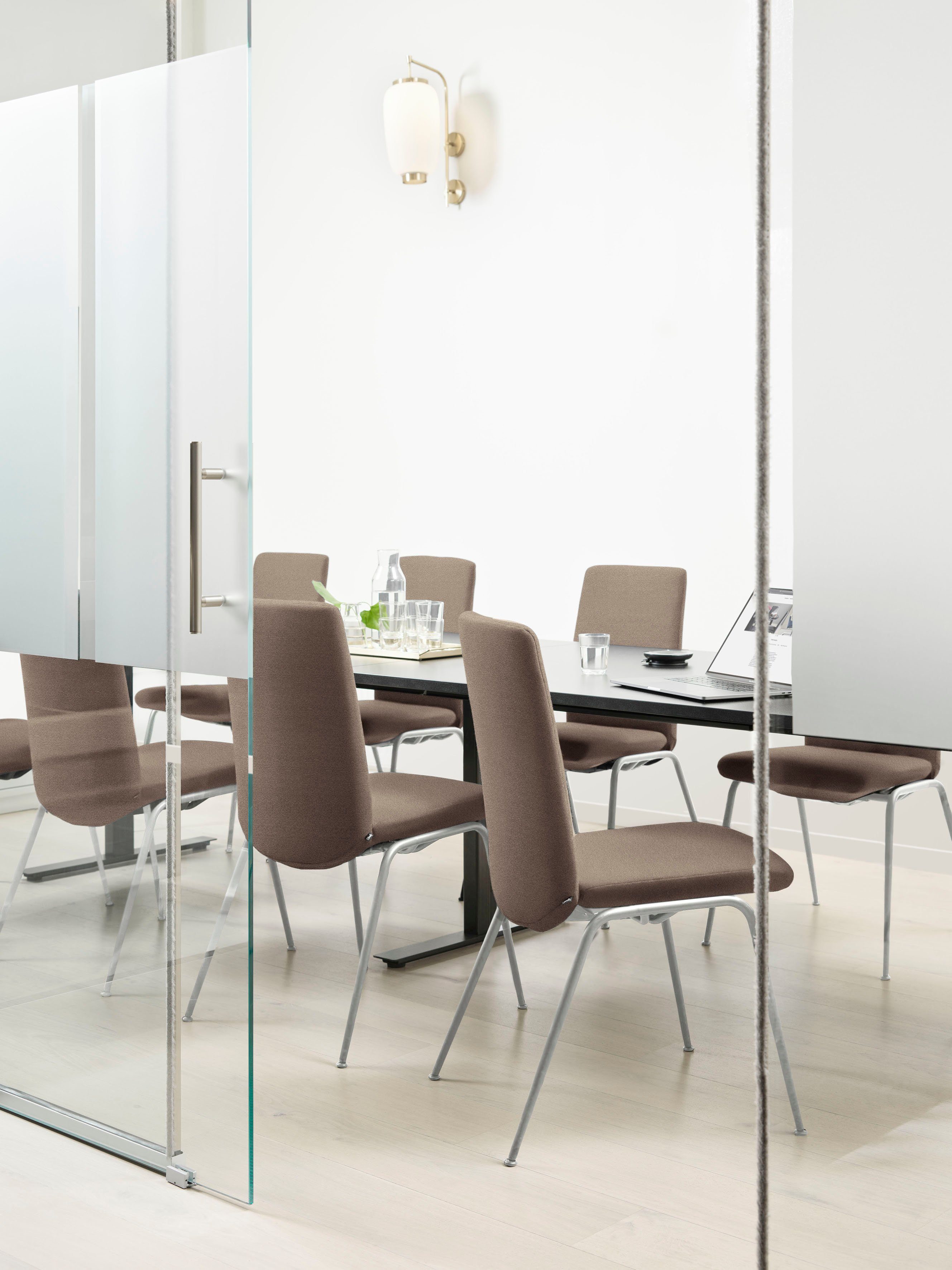 Stressless® Polsterstuhl Laurel, Low Back, Größe L, mit Beinen aus Stahl in Chrom matt