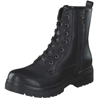 Tom Tailor Schnür Boots in schwarz