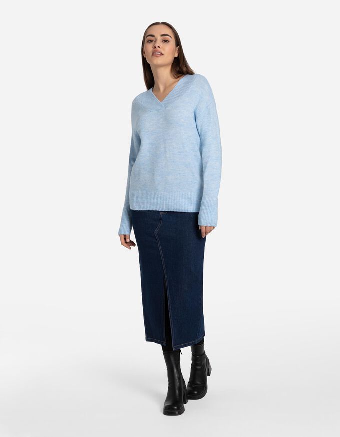 Strickpullover - V-Ausschnitt