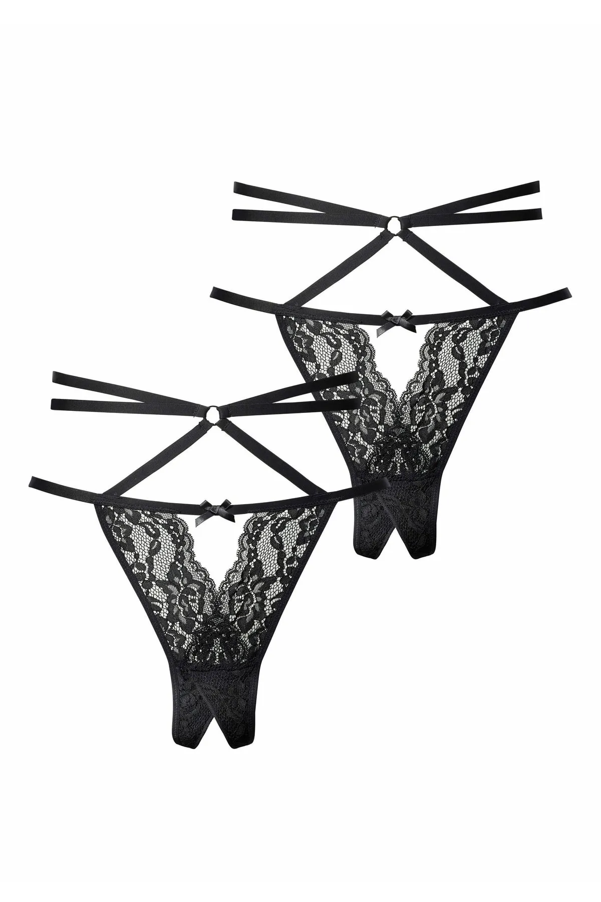 PETITE FLEUR GOLD  Slip - Schwarz - Unifarben