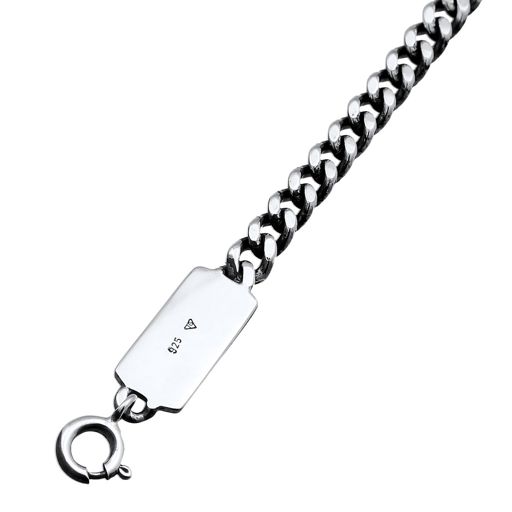 KUZZOI KUZZOI Bracelet Set de 2 perles pour hommes avec pierres précieuses d'agate en ar Bracelet