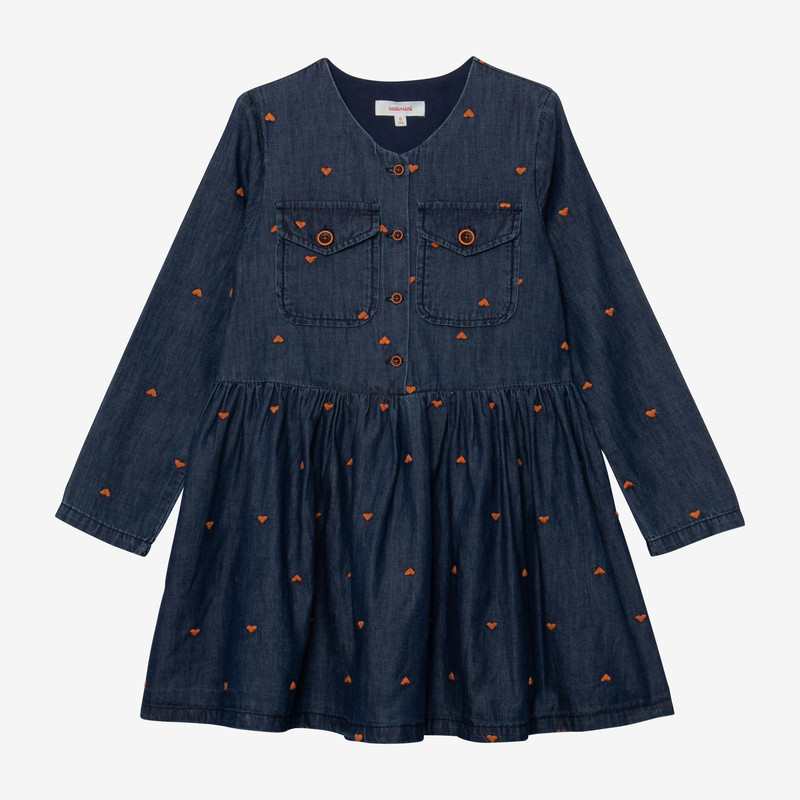 Robe fille denim brodé Catimini