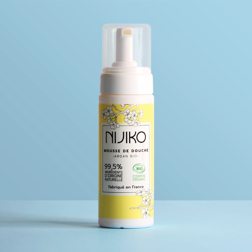 nijiko Mousse de Douche Bio à l'Argan Gel douche