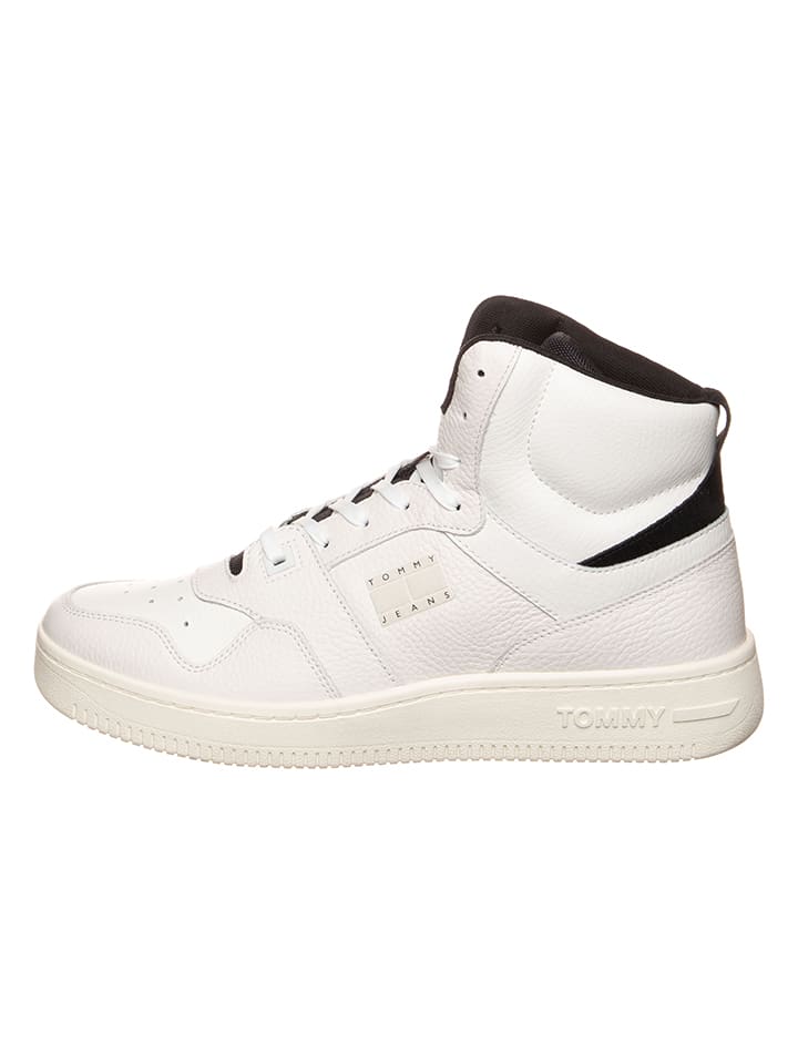 Tommy Hilfiger Shoes Leder-Sneakers in Creme günstig kaufen 44