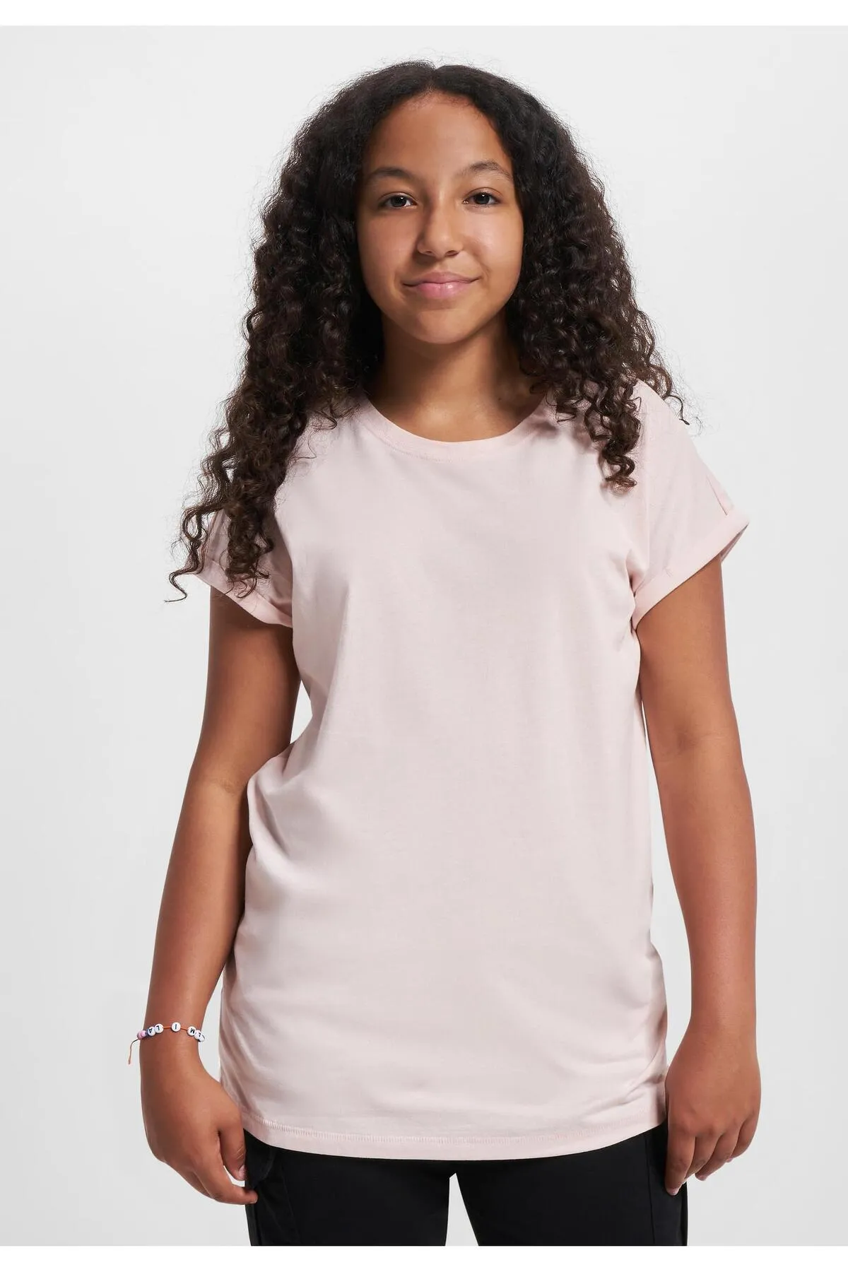 Urban Classics  Damen Girls Organic T-Shirt mit Rundhalsausschnitt