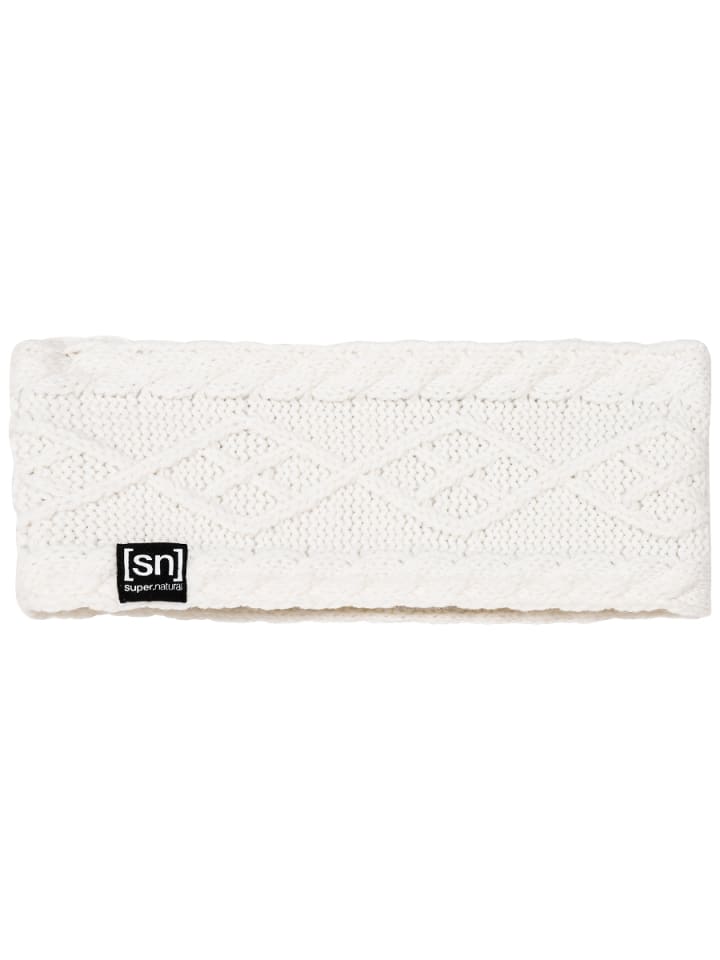 super.natural Merino Stirnband KNIT HEADBAND in weiß günstig kaufen onesize