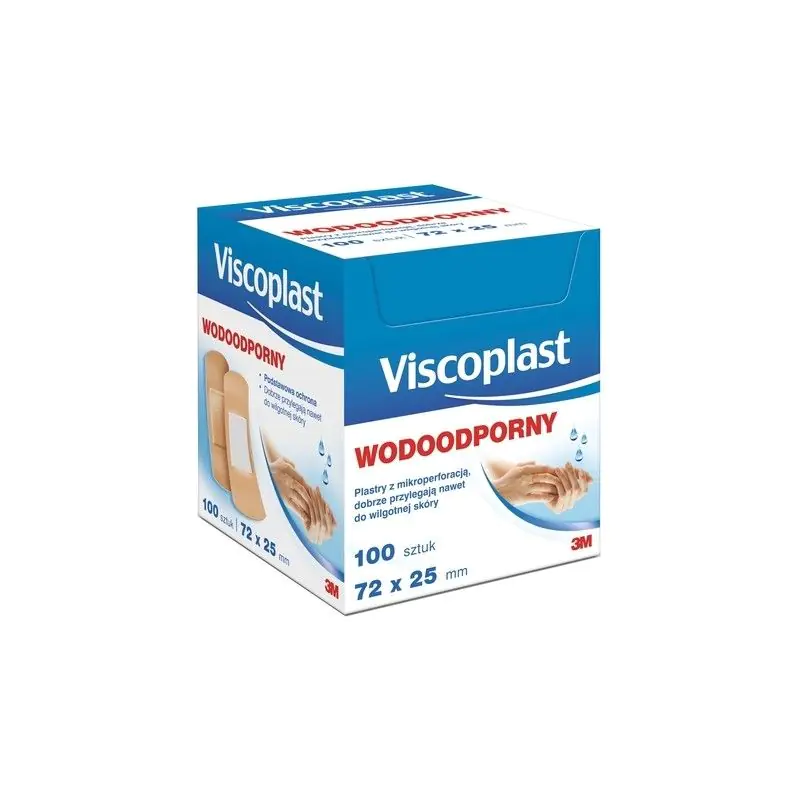 Viscoplast, Curativos impermeáveis, 7,2 x 2,5 cm