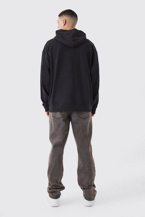 Oversize Hoodie mit Worldwide Schmetterlings-Print