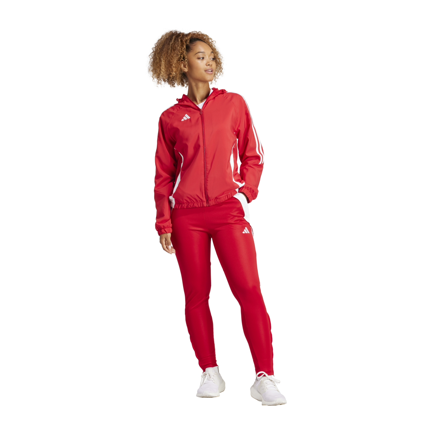 adidas Tiro 24 Windbreaker Damen Rot Weiss