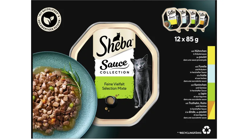 SHEBA® Schale Sauce Speciale Herzhafte Komposition mit Gemüse 1020 g