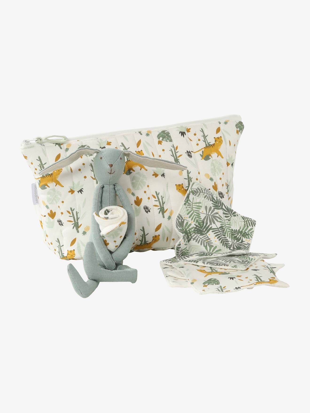 Lot de 6 lingettes lavables imprimé tigres