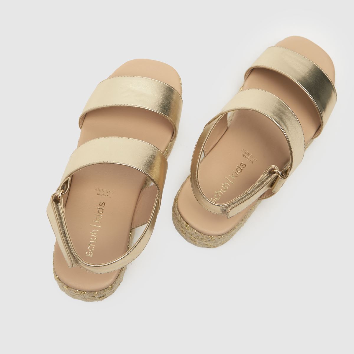 Espadriller med guldfärgade symboler för flickor och juniorer