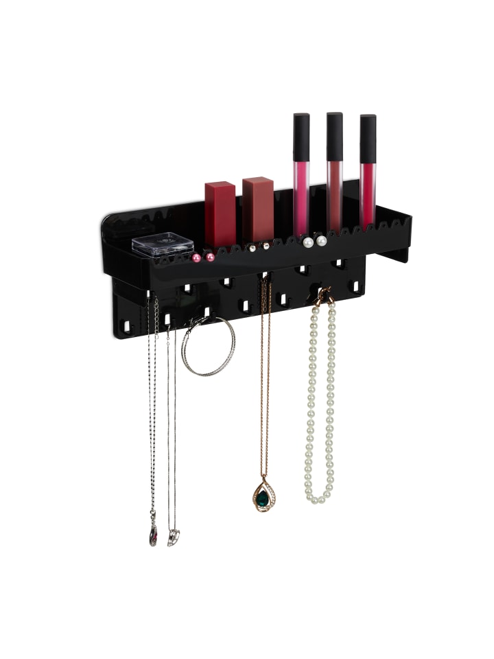 relaxdays Schmuckhalter in Schwarz - (B)30 x (H)12 x (T)8 cm günstig kaufen onesize