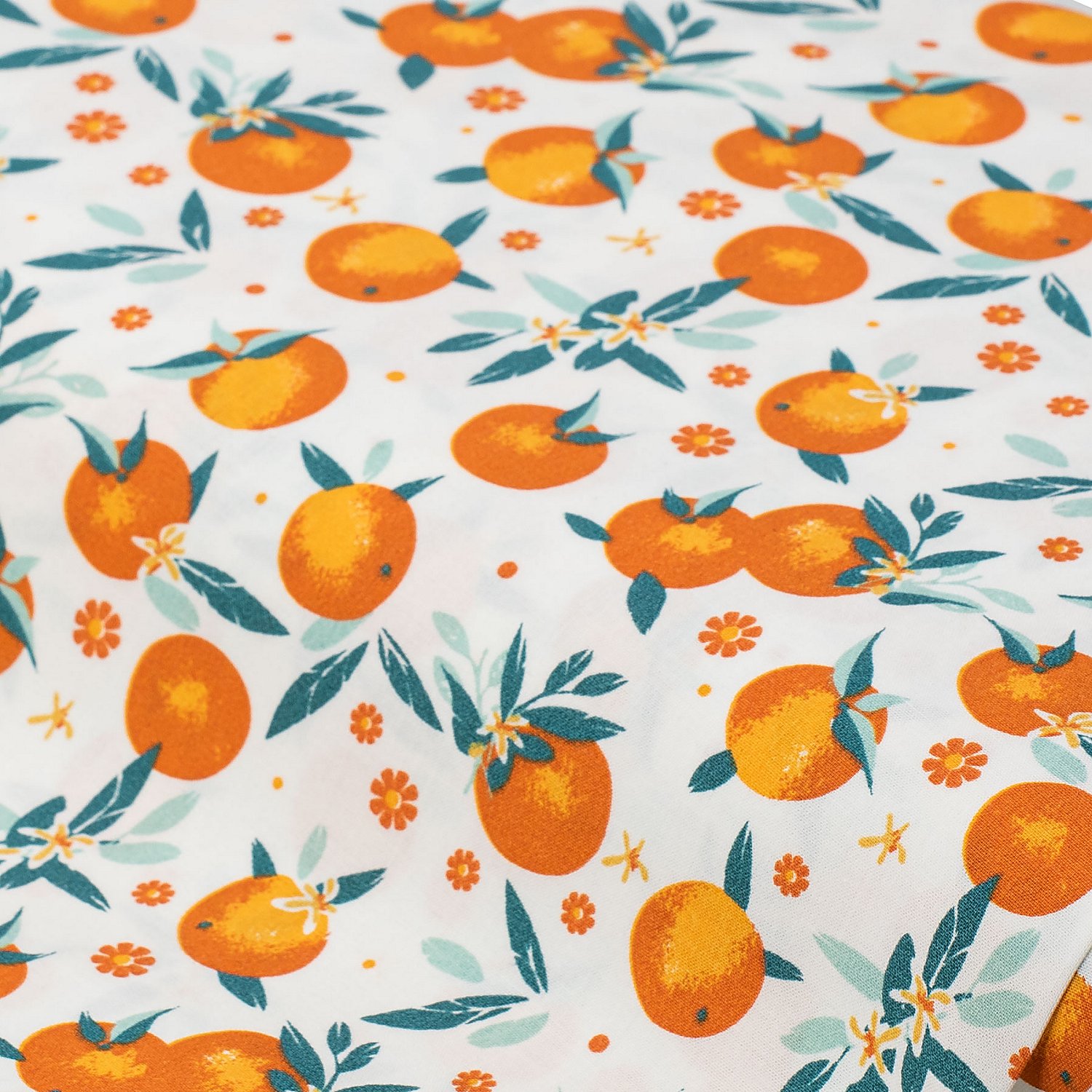 Baumwollstoff Orangen 