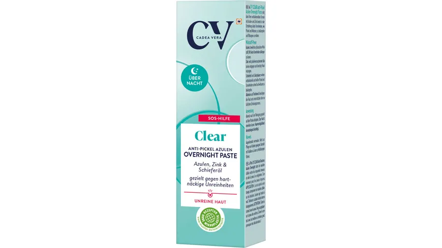 CV Clear Anti-Pickel Azulen Overnight Paste 15 ml