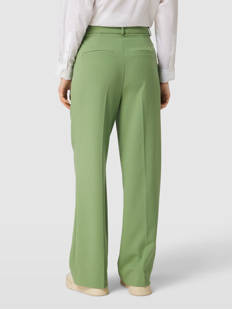Hose mit Bundfalten in mint
