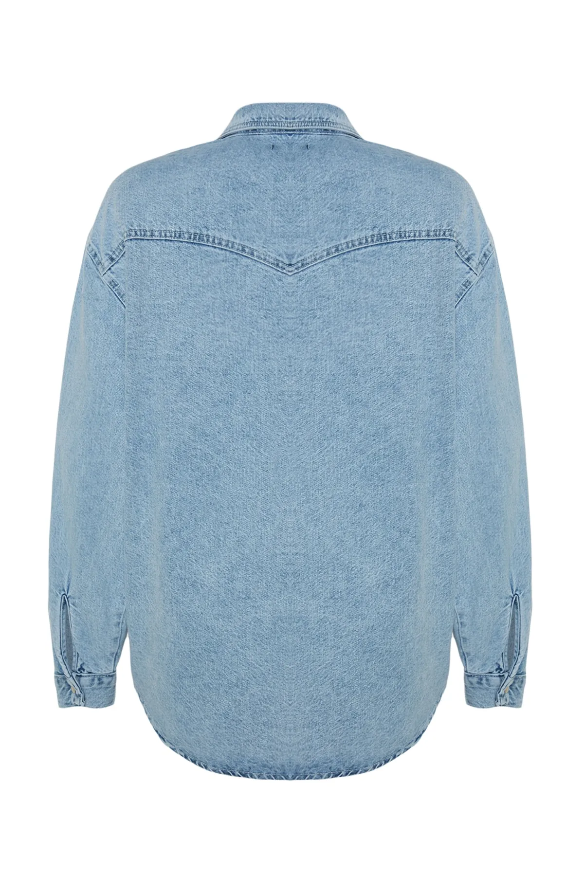 Trendyol Collection  Hemd - Blau - Oversized