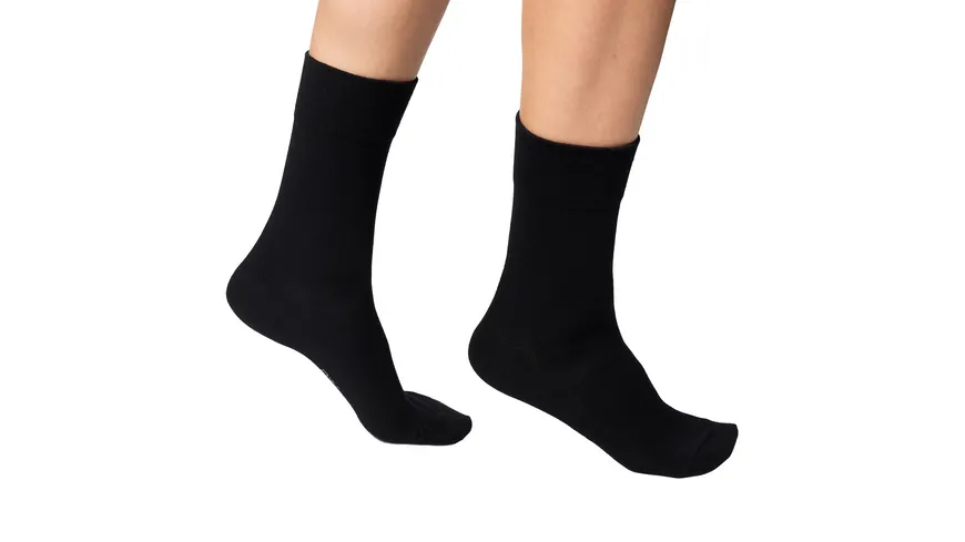 DIM Damen Socken aus Bambus-Zellstoff 2er Pack noir