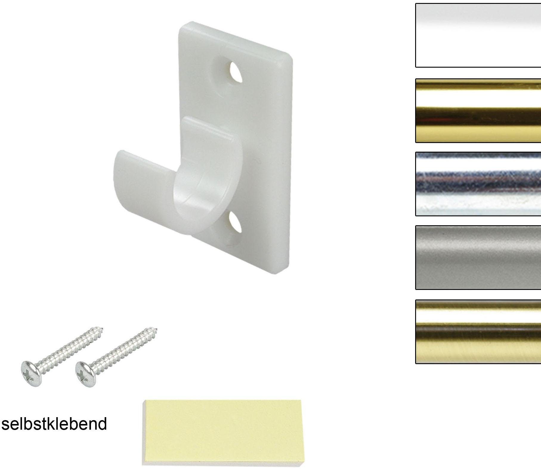 Klebeträger, Liedeco, Cafehausstangen, (Set, 2-tlg), für Cafehausstangen Ø 12 mm