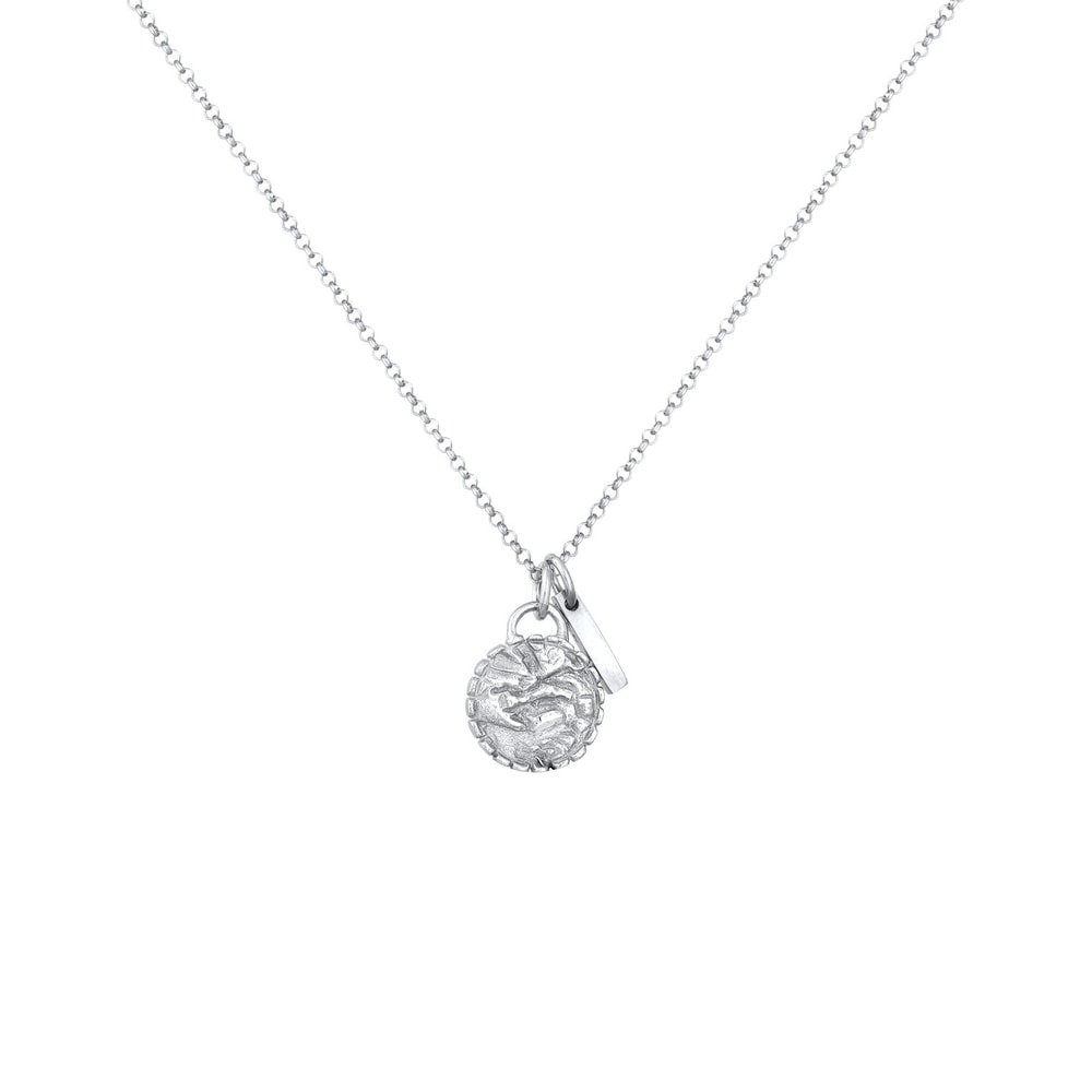 Elli Elli Collier Femmes plaquette pendentif bâton vintage en argent sterling 925 Bijoux