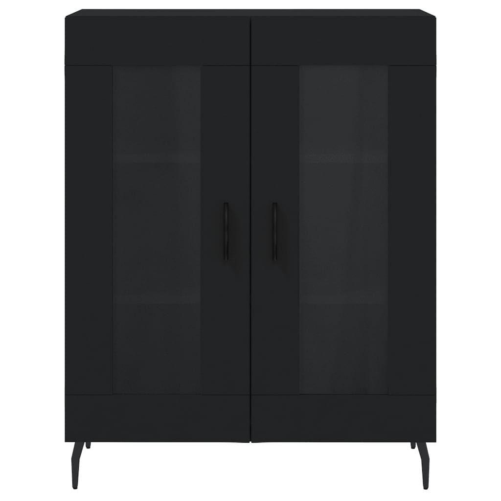 vidaXL Sideboard Sideboard Schwarz 69,5x34x90 cm Holzwerkstoff (1 St)