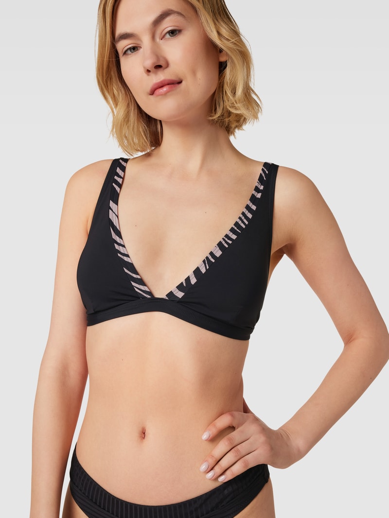 Bikini-Oberteil in Triangel-Form in schwarz