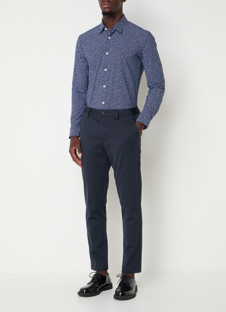 Camisa HUGO BOSS P-Roan slim fit com microestampa