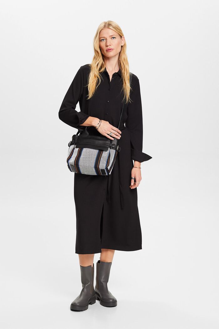 Hemdblusenkleid aus Jersey mit Gürtel