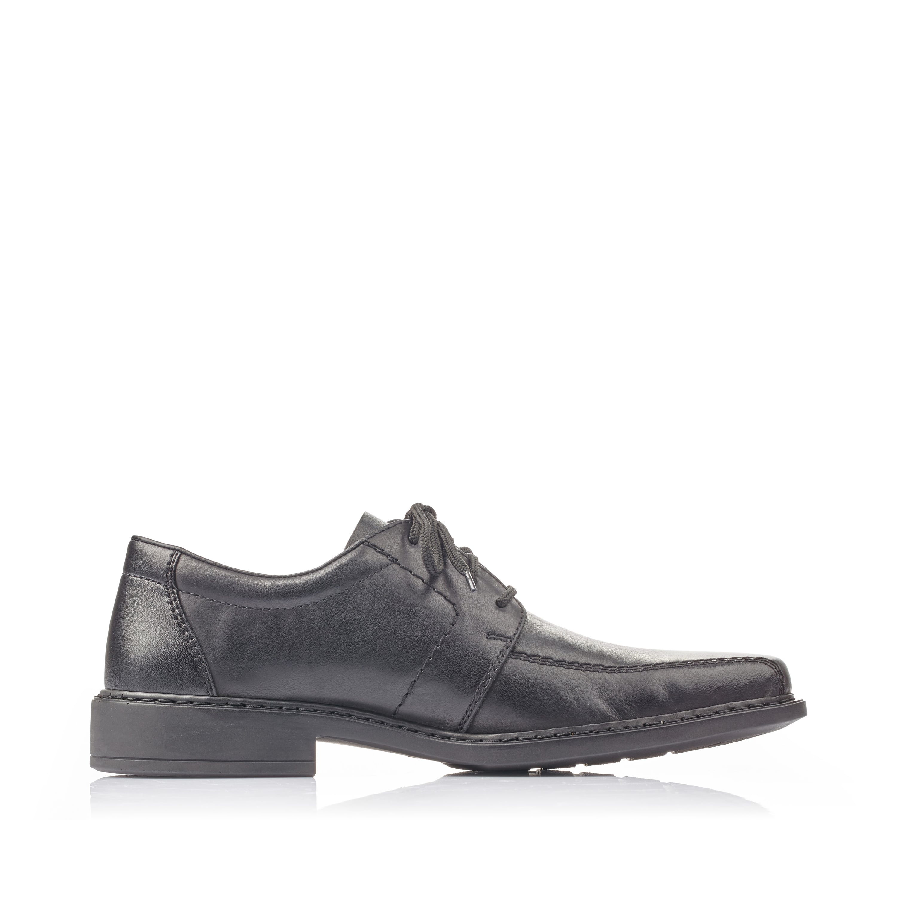Rieker Herren Schnürschuhe glanzschwarz