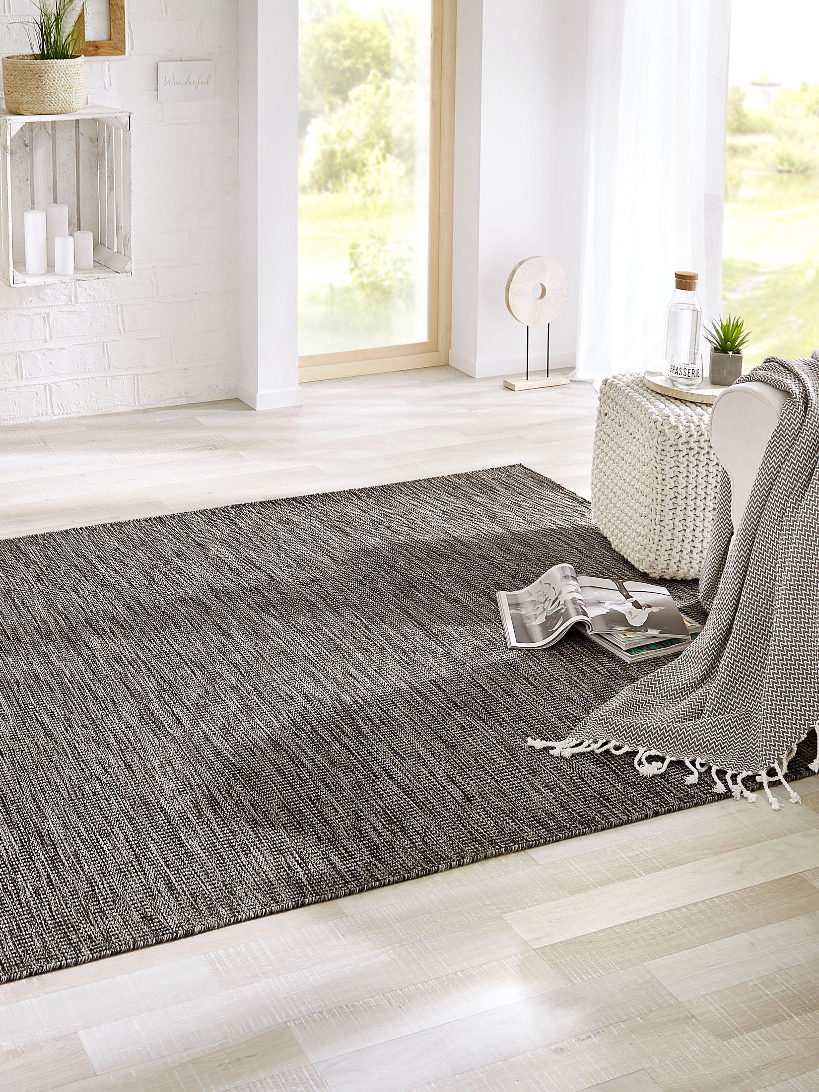 Woolweave Woll-Teppich, Steingrau