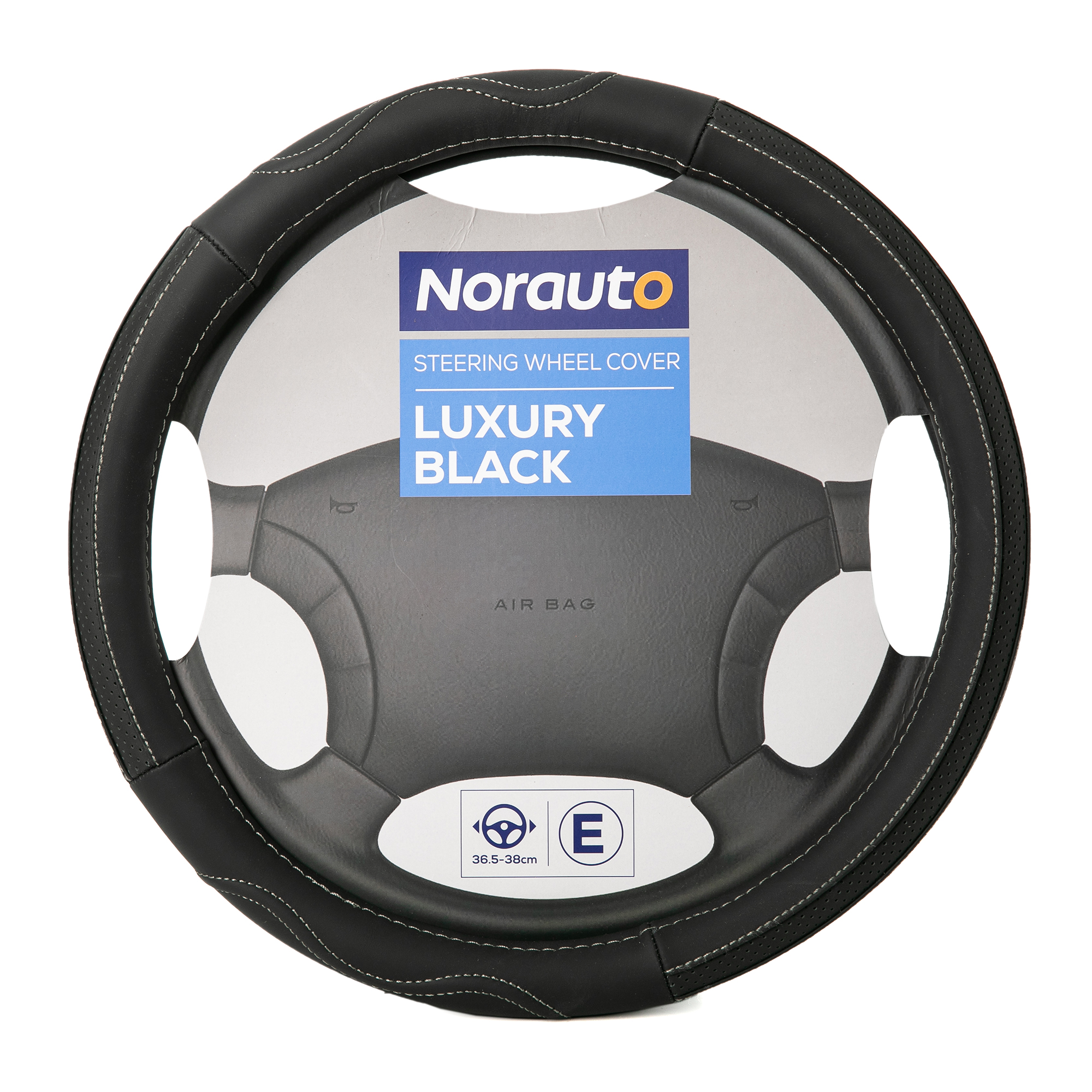 Norauto Lenkradbezug aus echtem Leder, schwarz - ATU