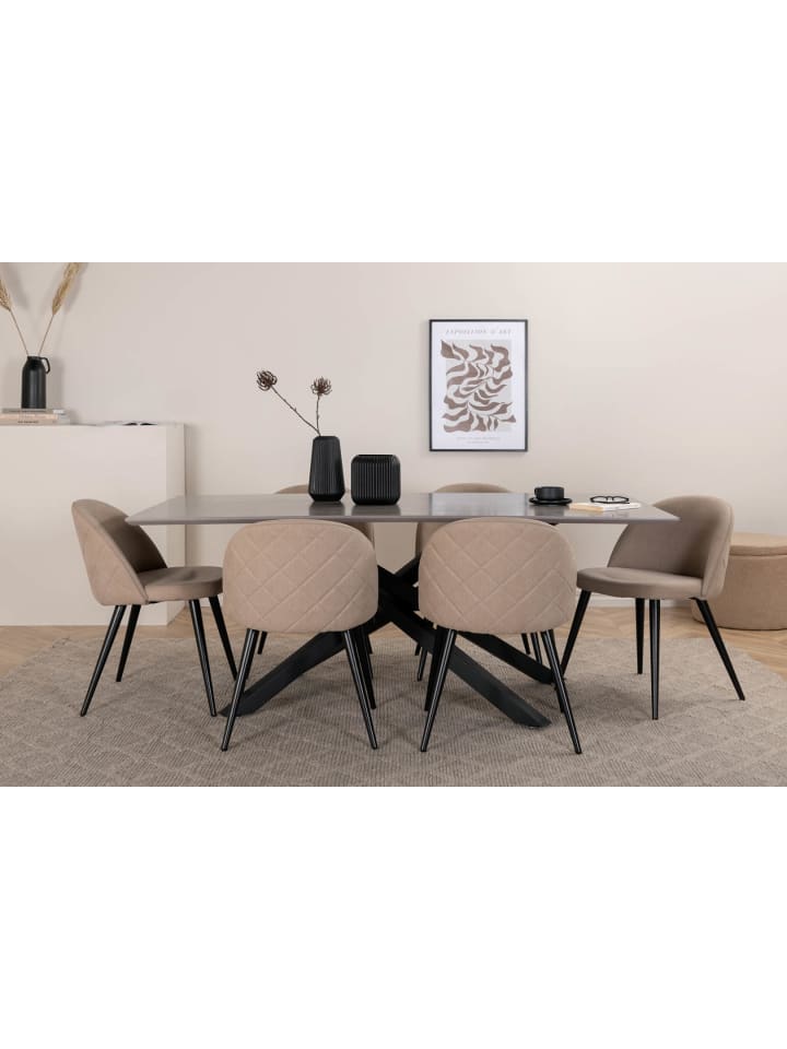 ebuy24 Essgruppe Piazza 20 (7-teilig) Beige 90 x 180 cm günstig kaufen onesize