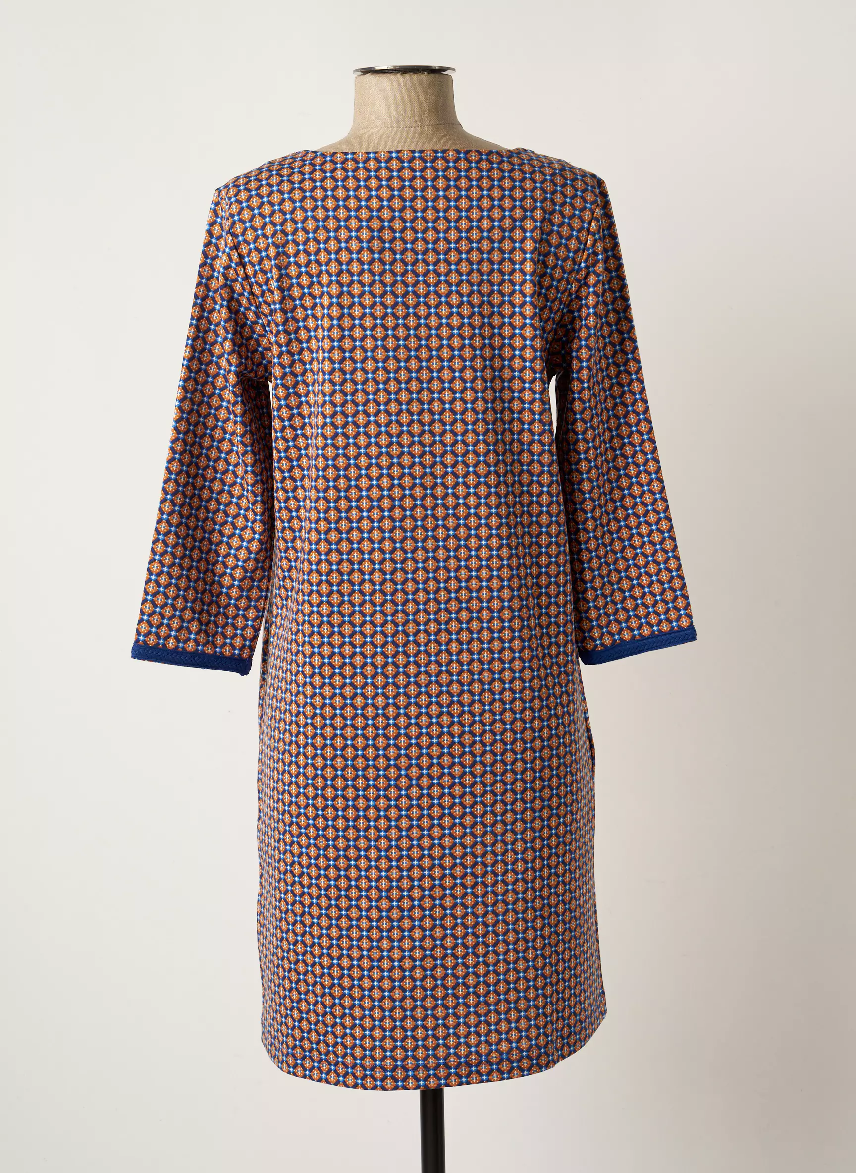Cream Robes Mi Longues Femme couleur bleu