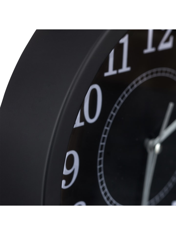 relaxdays Wanduhr in Schwarz - Ø 20cm günstig kaufen onesize