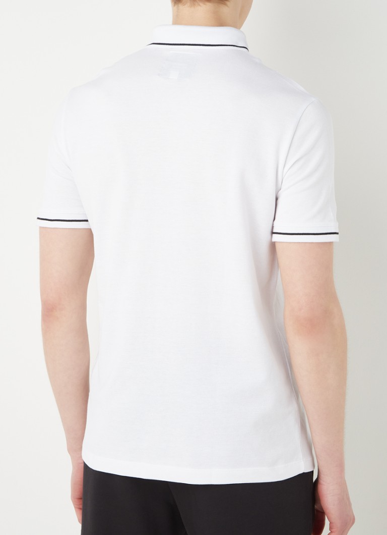 Polo Armani Exchange a vestibilità classica in piqué di cotone con logo