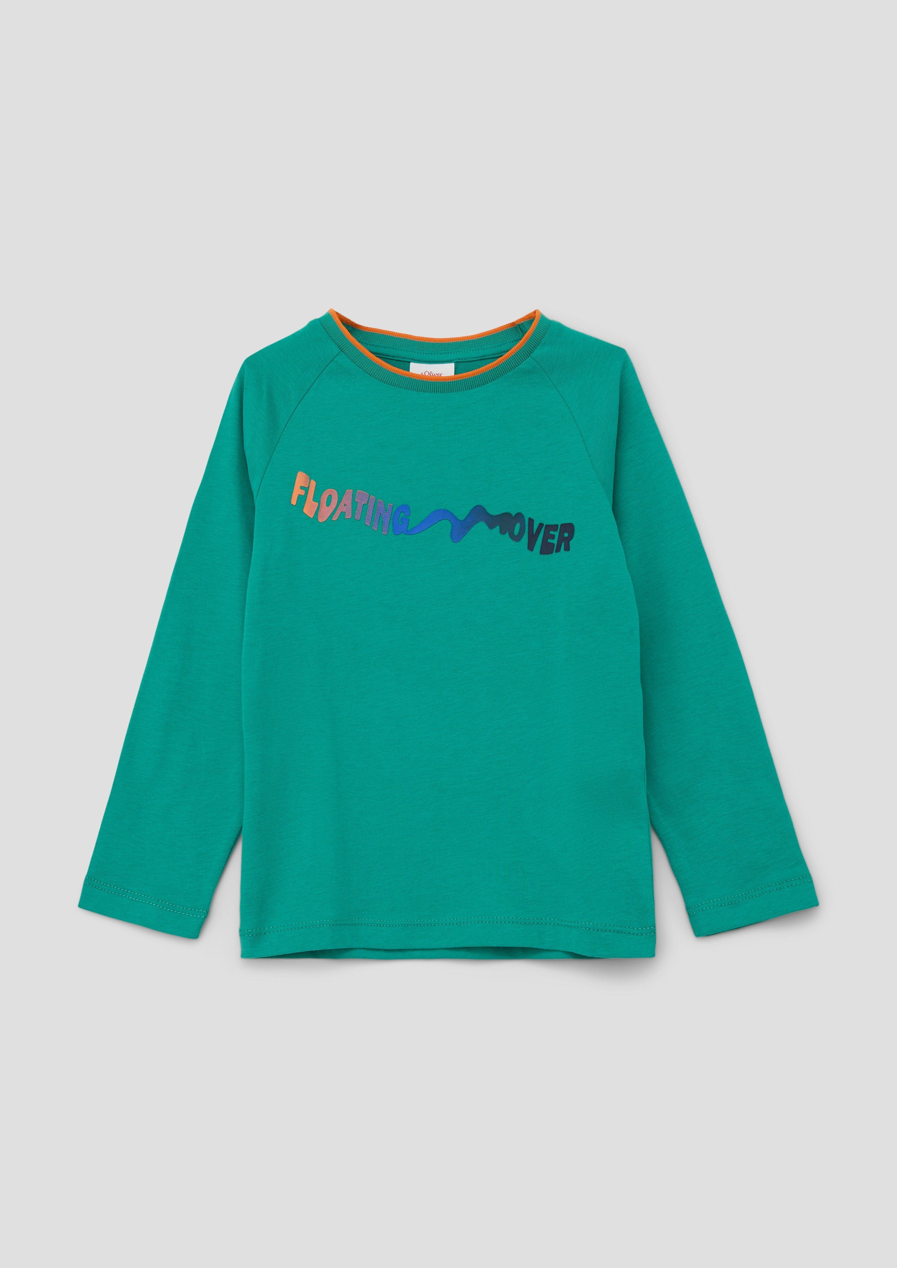 Longsleeve mit gummiertem Schriftprint  2134103-6619
