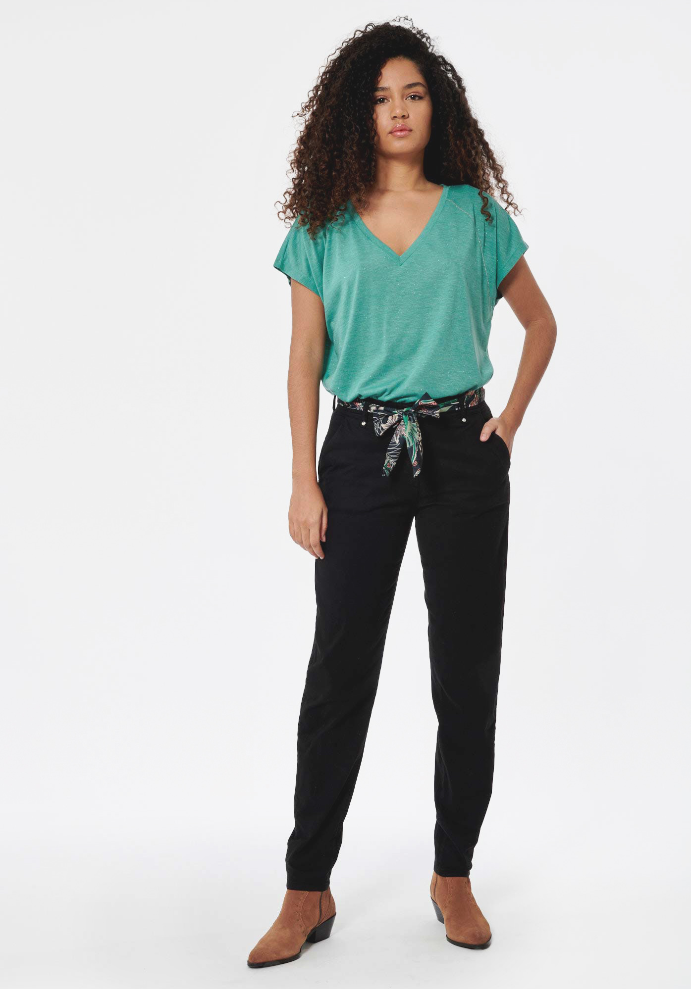 ALBAN  Pantalon noir Femme
