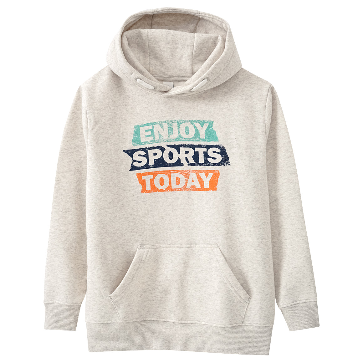 Jungen Hoodie mit Schriftzug-Print