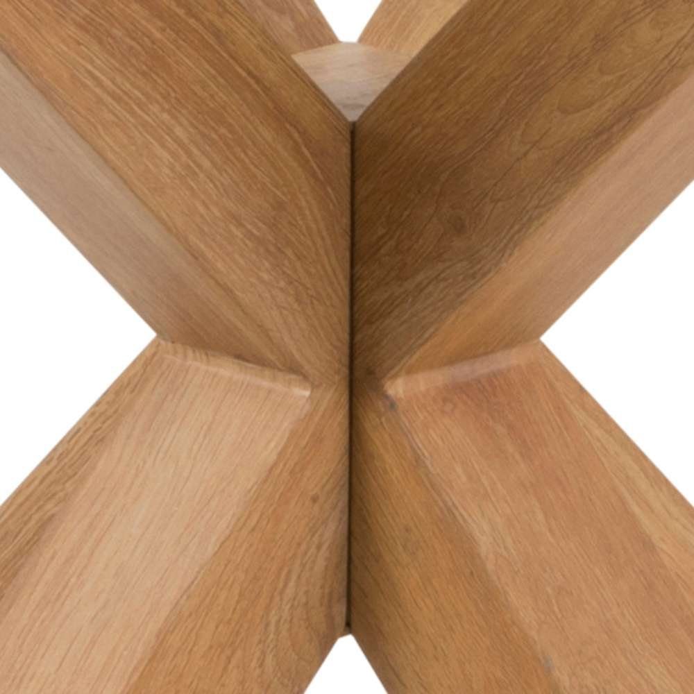 ACTONA GROUP Esstisch Heaven, Runder Esstisch, gehärtetem Klarglas, Stahl Kreuzfuß, Ø: 119 cm