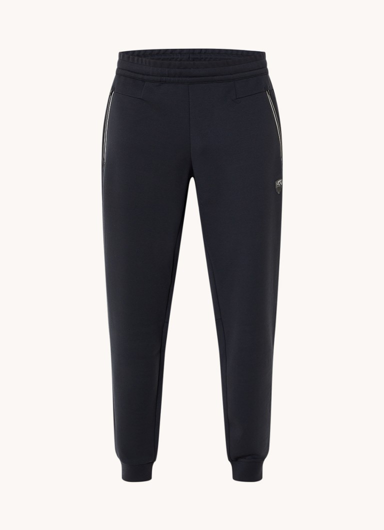Pantaloni sport, conici, cu sigla Emporio Armani