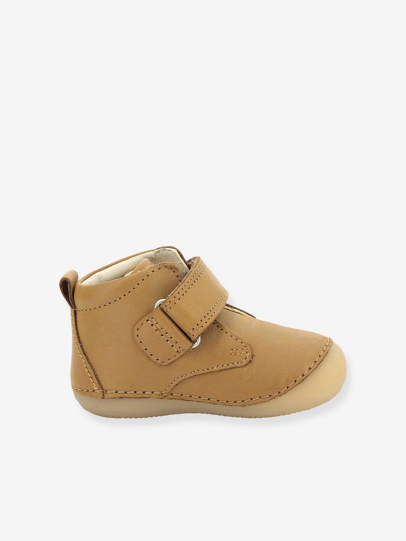 Bottillons cuir bébé garçon Sabio KICKERS® 1ers pas camel