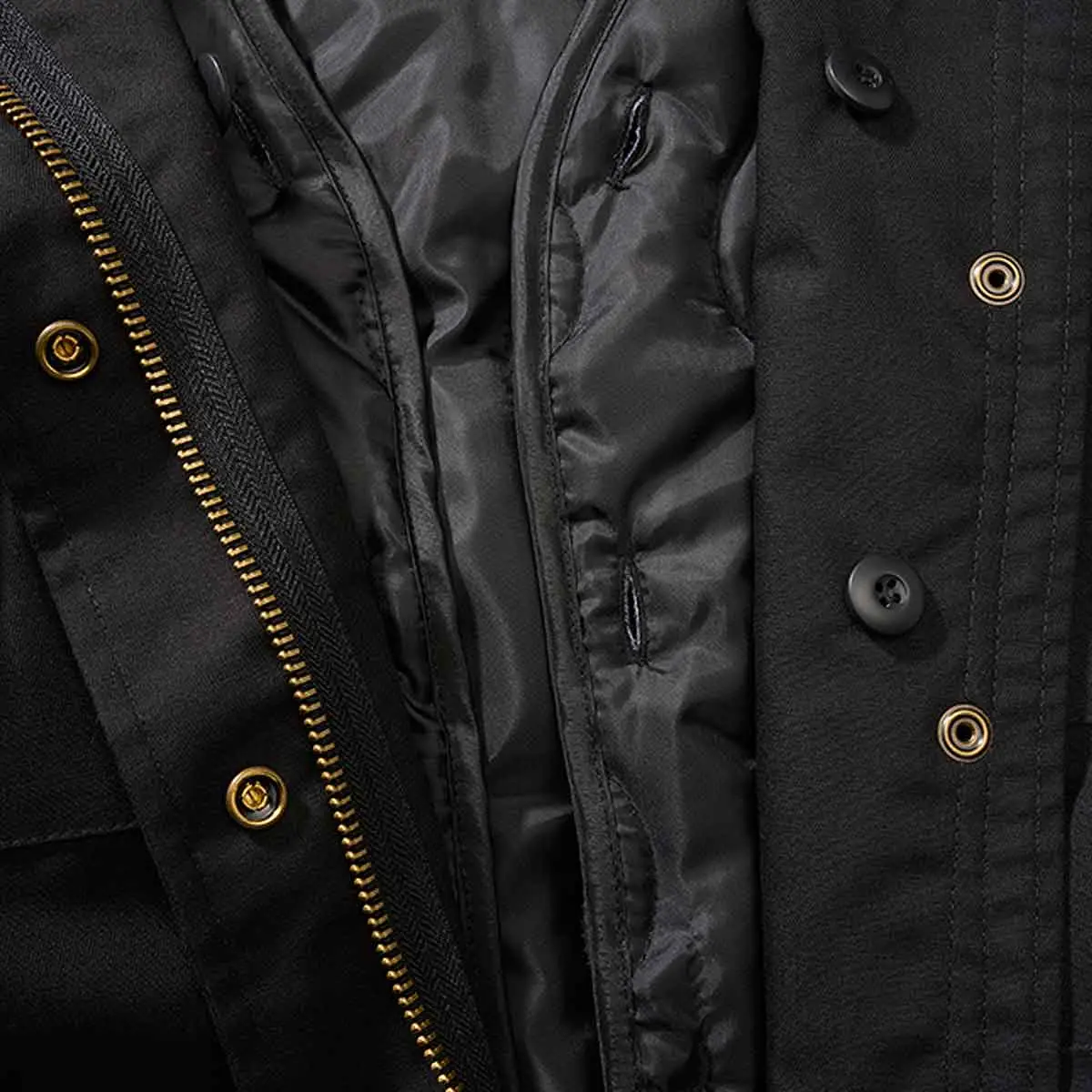 Ladies M65 Jacke mit Futter schwarz