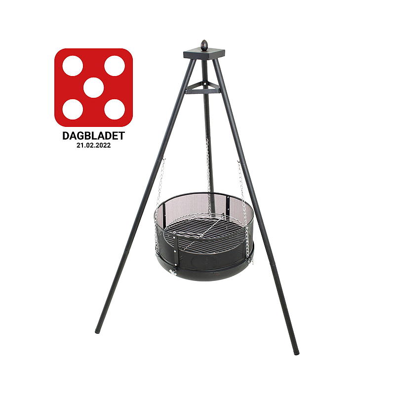 Grillman Bålpanne med stativ Diameter 60 cm