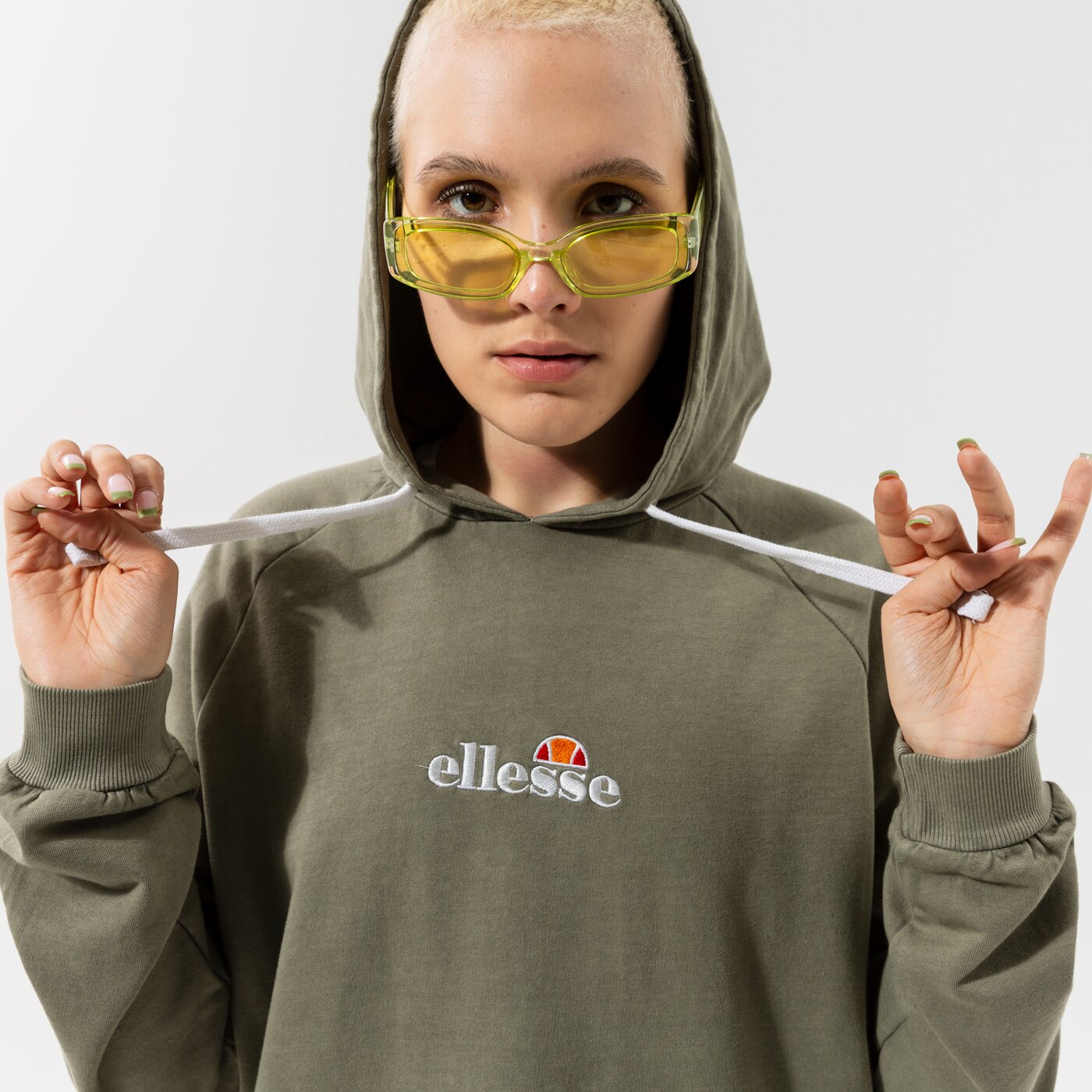 ELLESSE HOODIE TRIPHALA TRAININGSANZUGS KHA Khaki